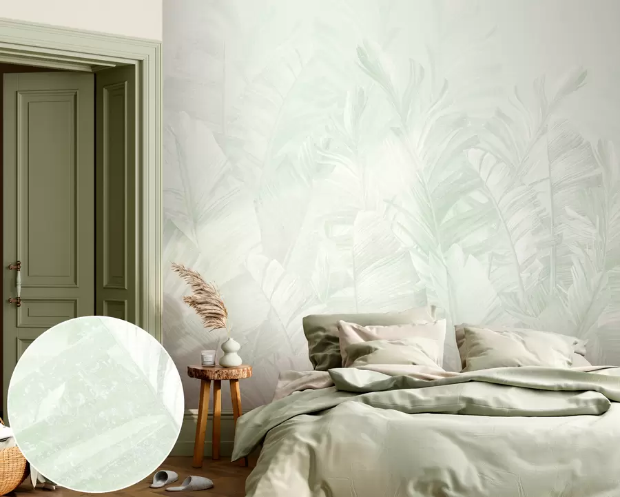 Fototapeedid Trendikad lehed troopilistes rohelistes toonides u98951v4