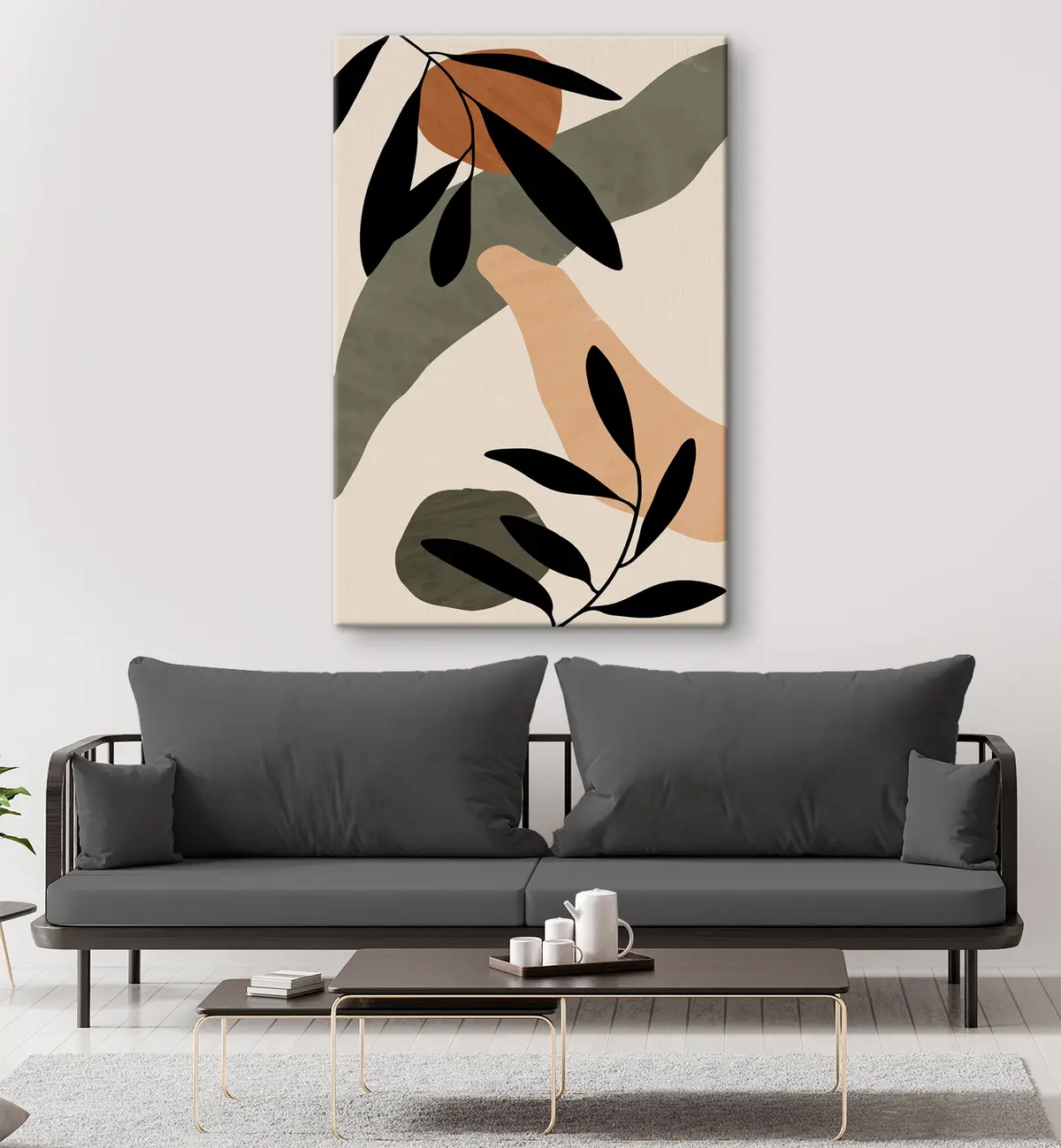 Pilt Loodusest inspireeritud abstraktsed disainielemendid s36480