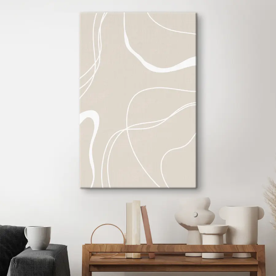 Pilt Abstraktsed kõverad pehme taustal s36489