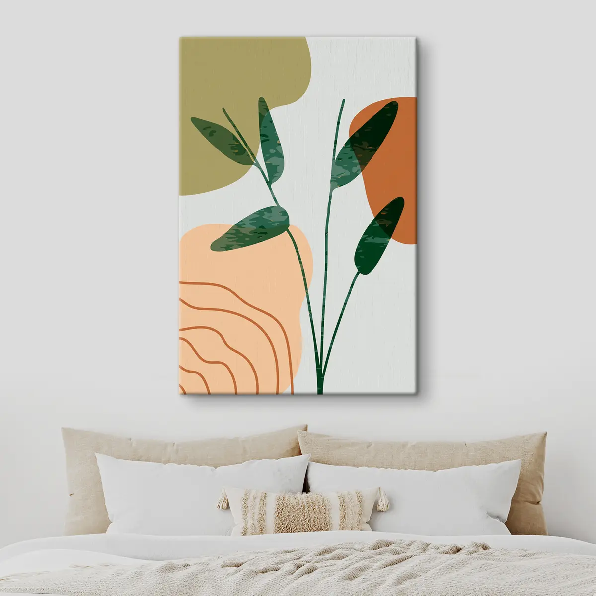 Pilt Abstraktne rohelus pehmetes värvides s36712