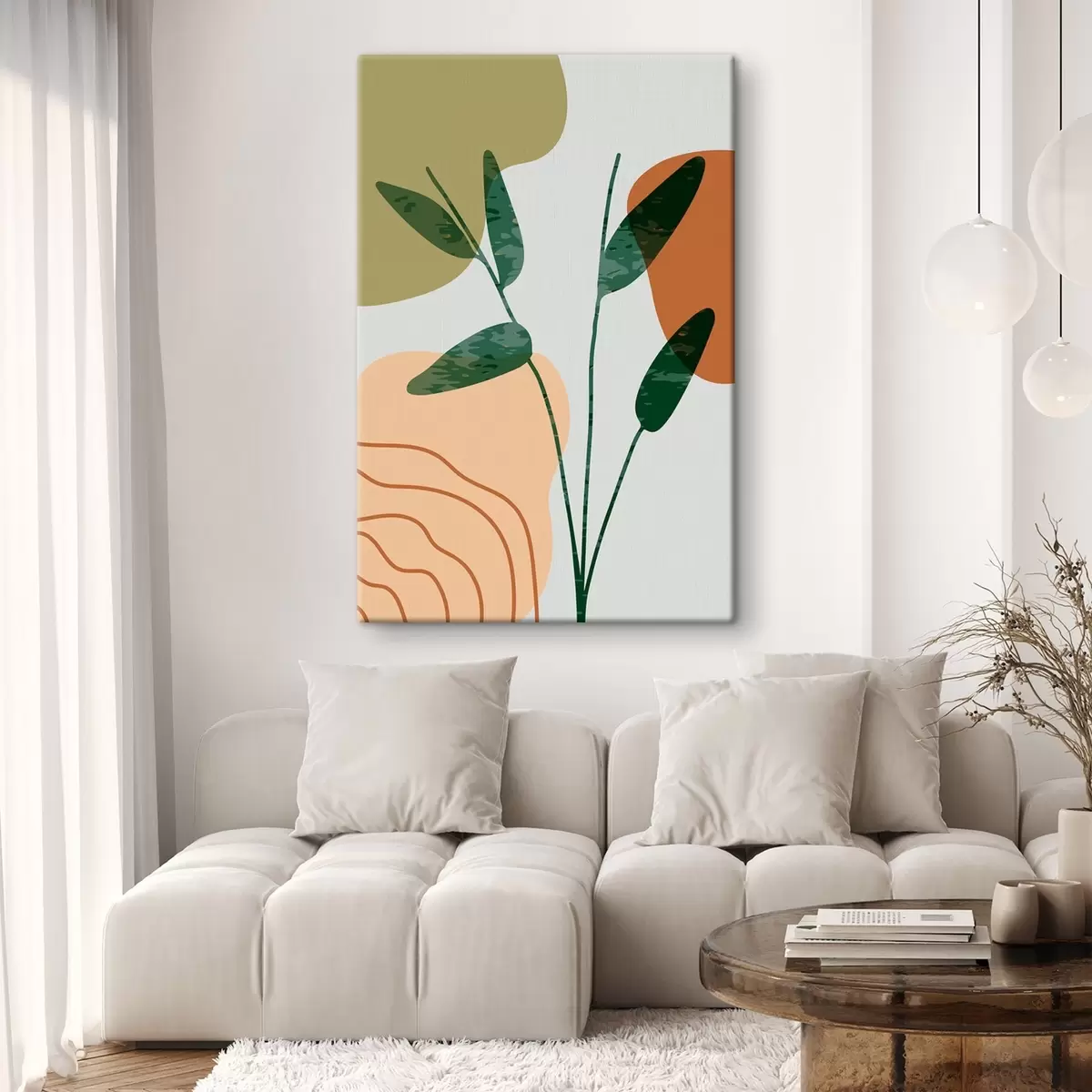 Pilt Abstraktne rohelus pehmetes värvides s36712