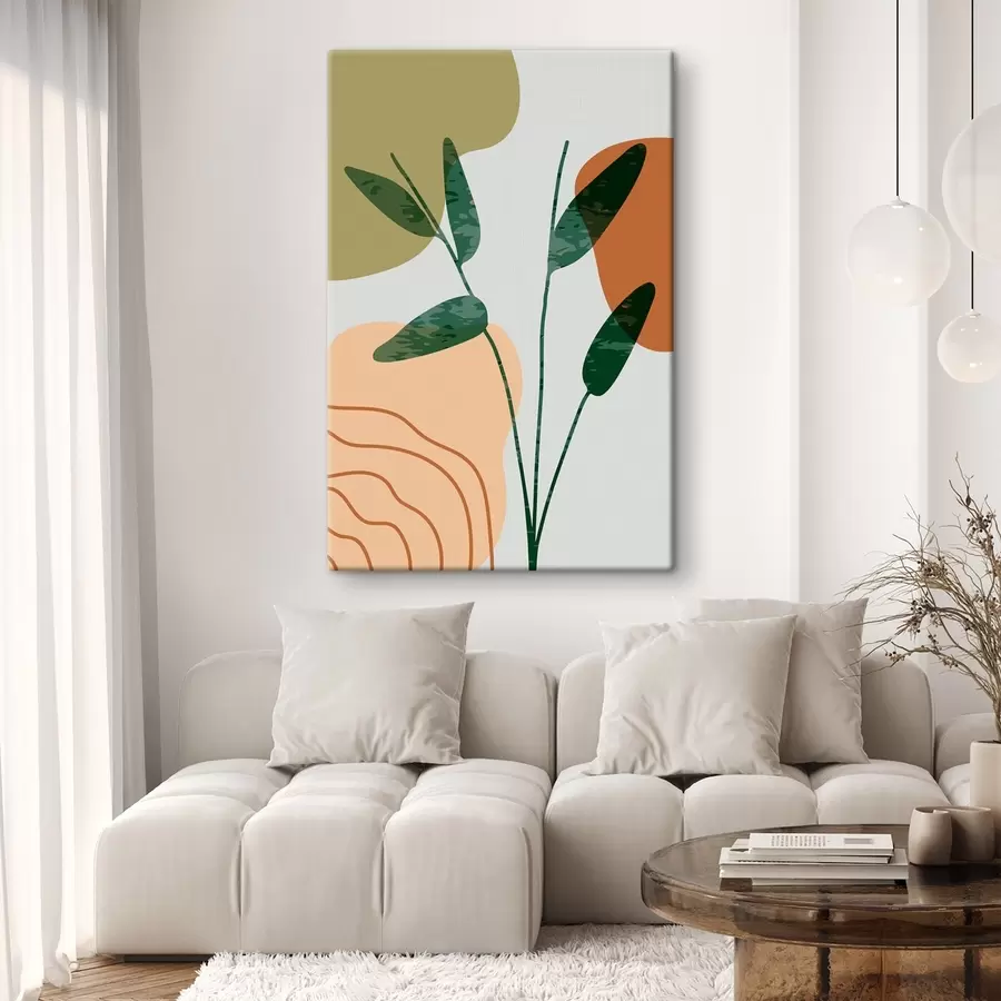 Pilt Abstraktne rohelus pehmetes värvides s36712