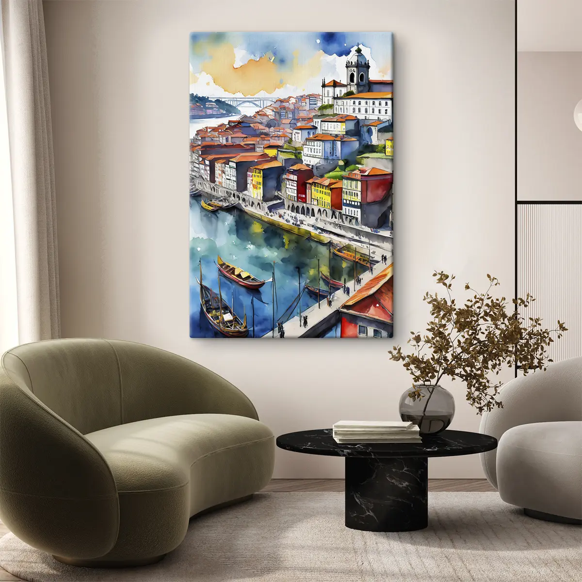 Pilt Värvikas jõekalda linnamaastik s36680