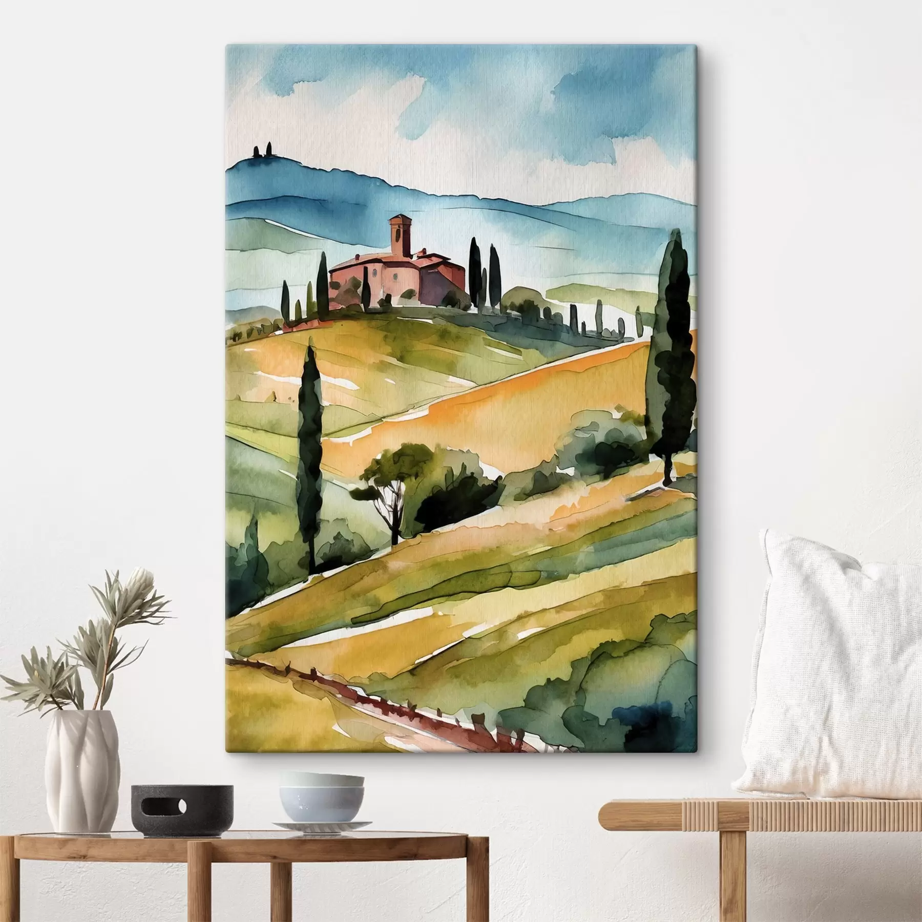 Pilt Rahulik maastik künklike mägedega s36683