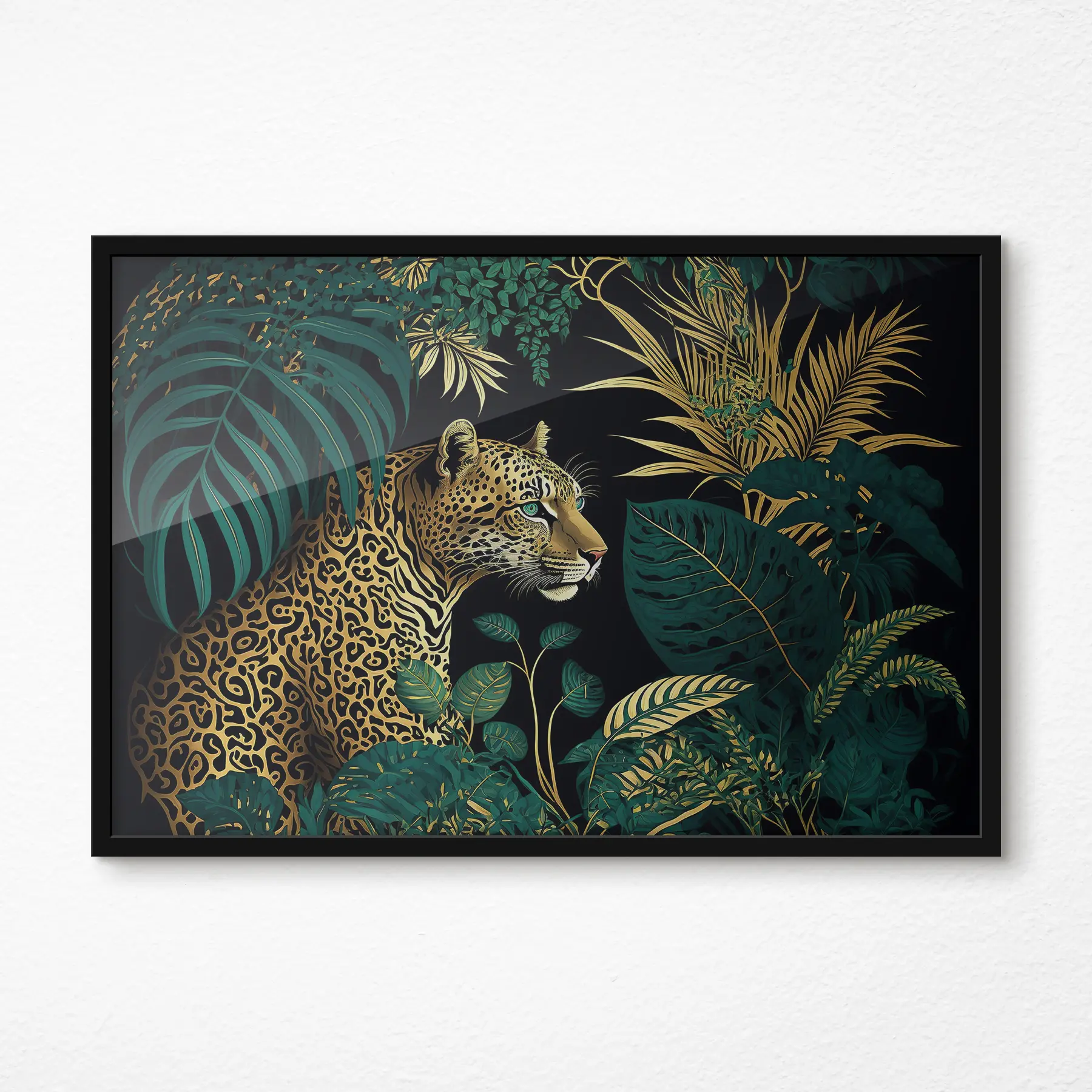 Pilt Džungli iludus koos majesteetliku leopardiga f33932