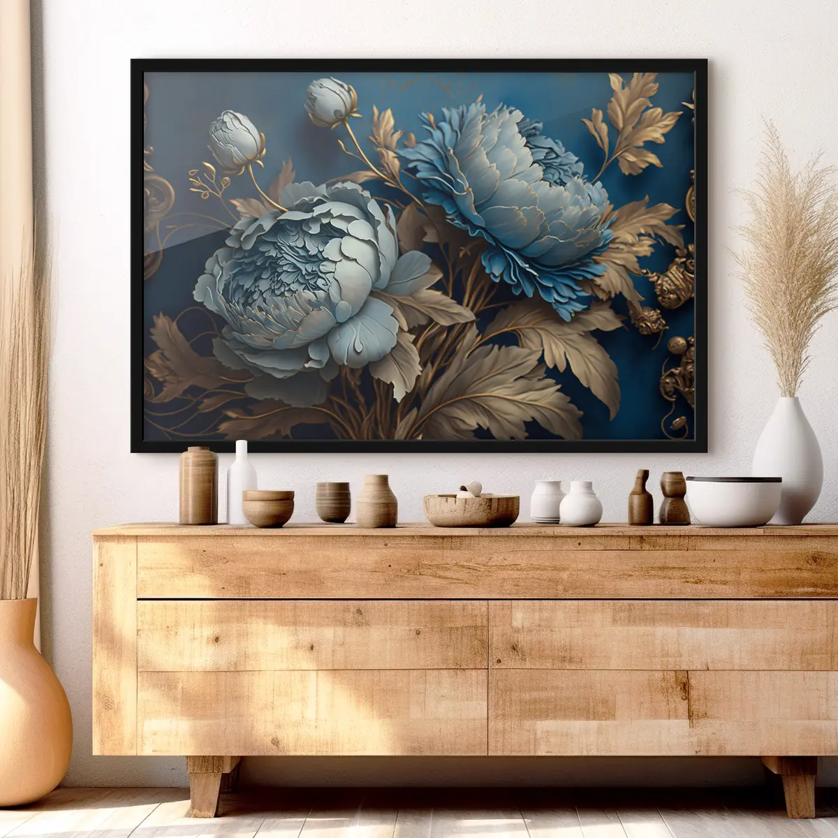 Plakat Elegantsed õied erksal taustal f33941