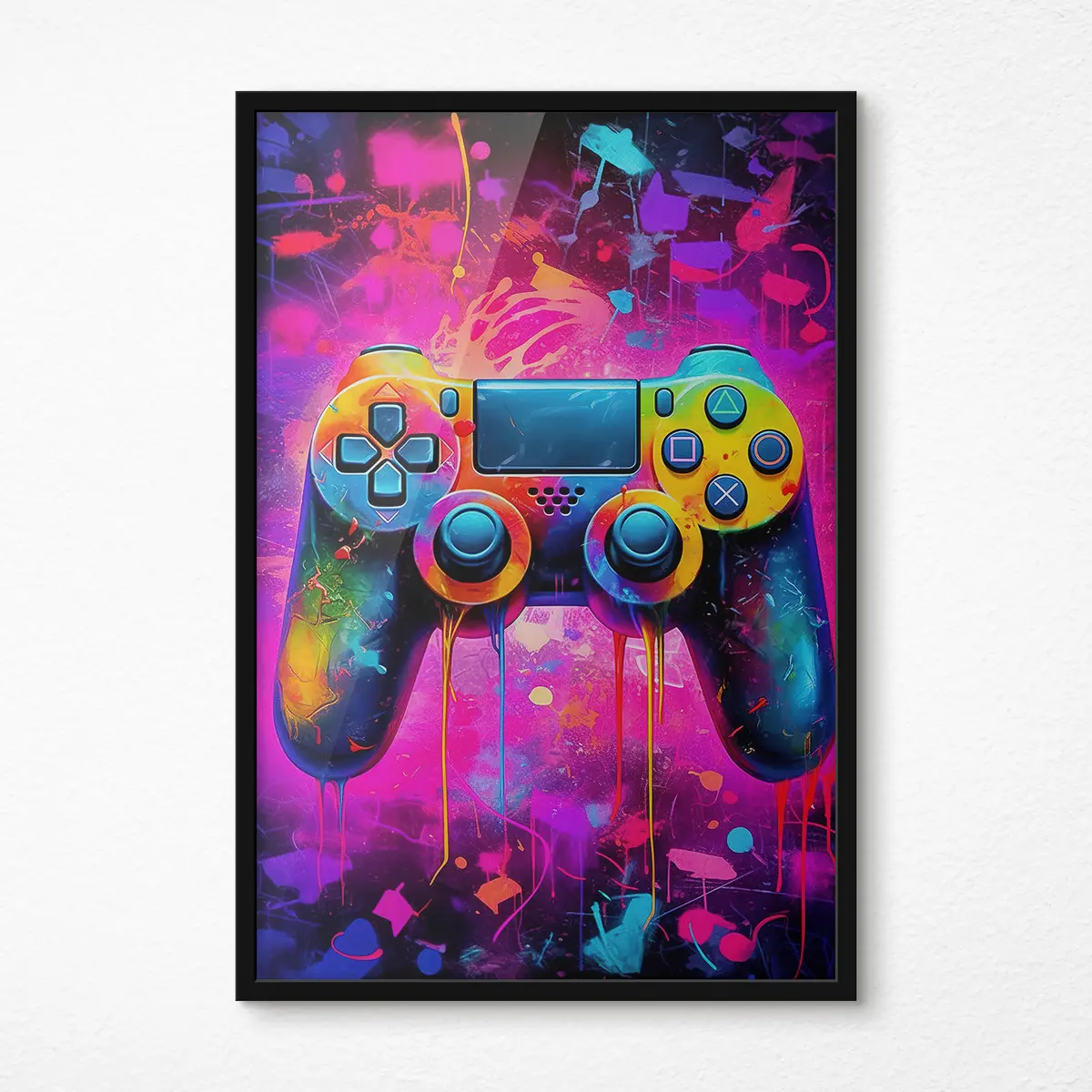 Plakat Elevantne kontroller abstraktsetes värvides f34262