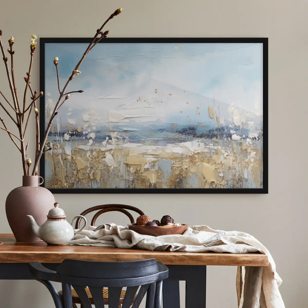 Plakat Rahulik maastik pehmetes pastelltoonides f35430