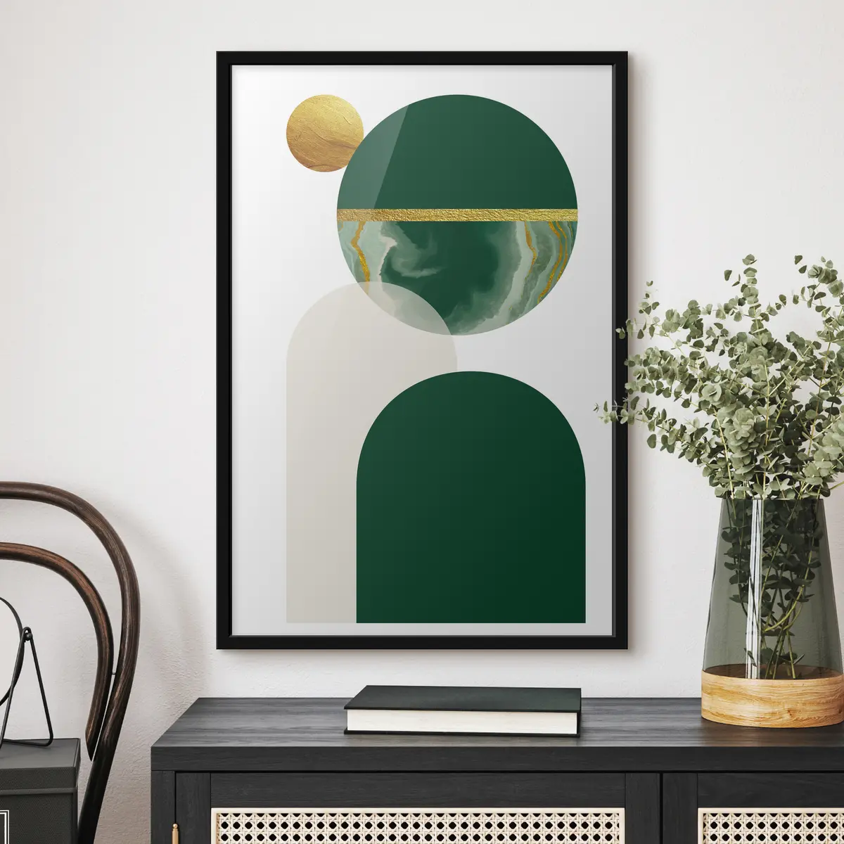 Plakat Geomeetrilised kujundid harmoonilistes värvides f35985