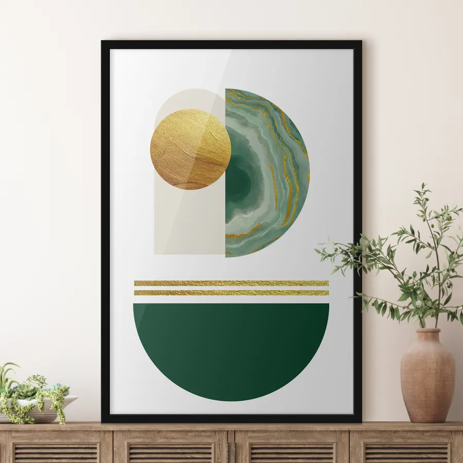 Fototapeedid Harmoonilises kompositsioonis abstraktsed kujundid f35986