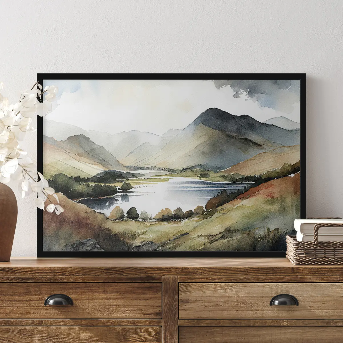 Plakat Rahulik maastik ja vaikne vesi f36018