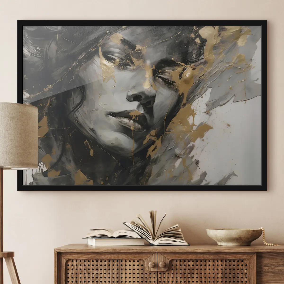 Plakat Abstraktne ilu julgetes joontes f36214