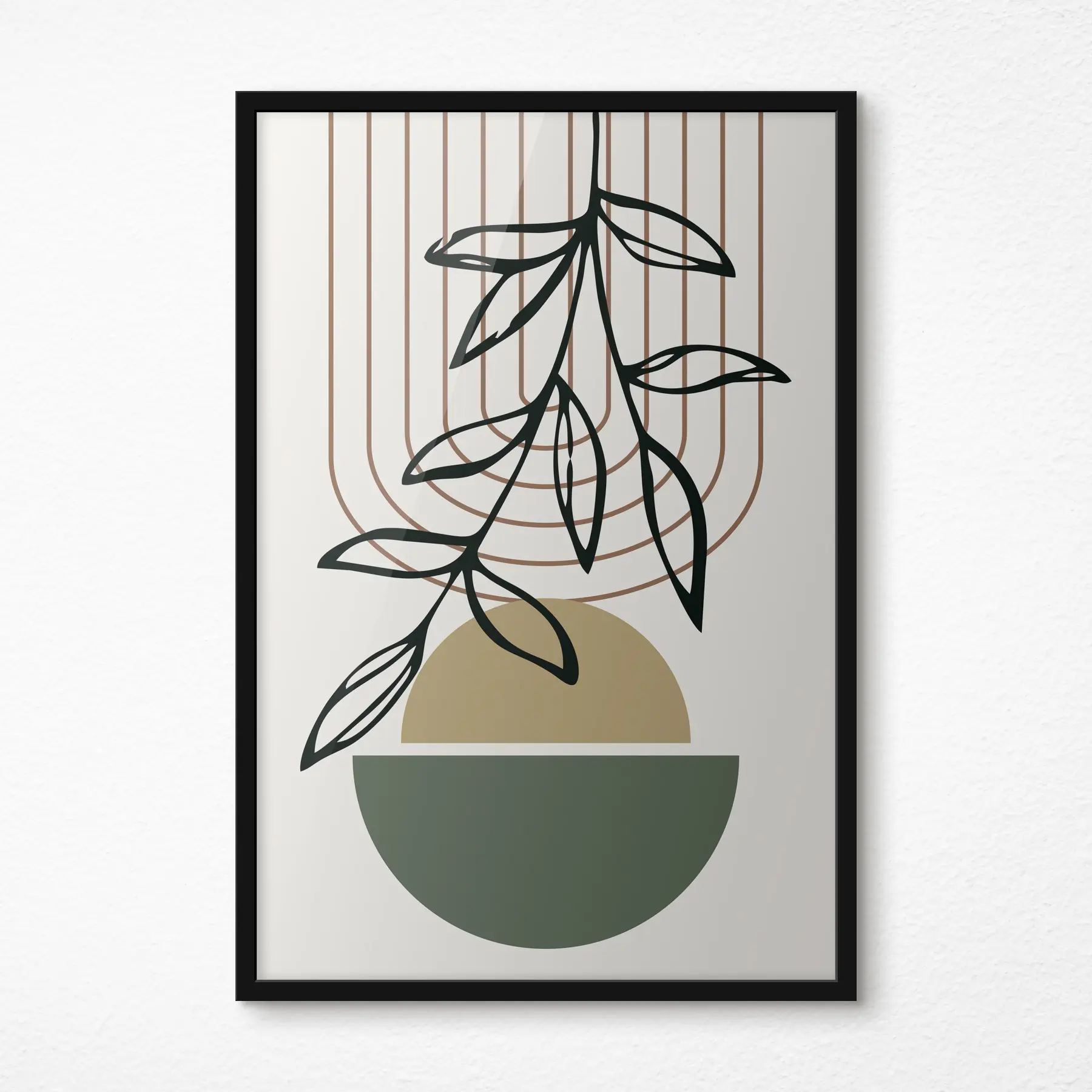 Fototapeedid Abstraktne loodusest inspireeritud kunstiline disain f36188