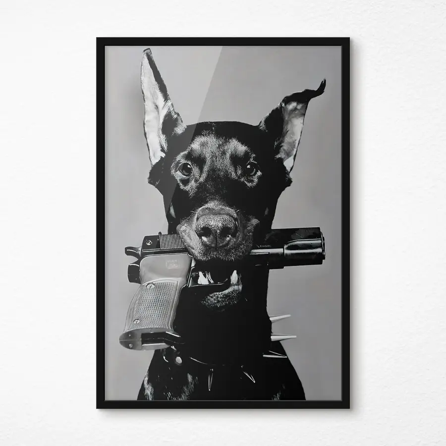 Fototapeedid Valve koer valmis tegutsema f36177