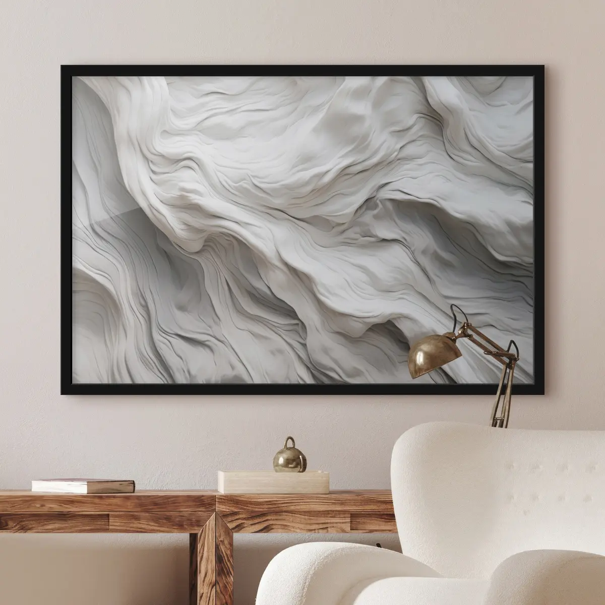 Plakat Tekstuuriga mustrid pehmetes, voolavates vormides f36032