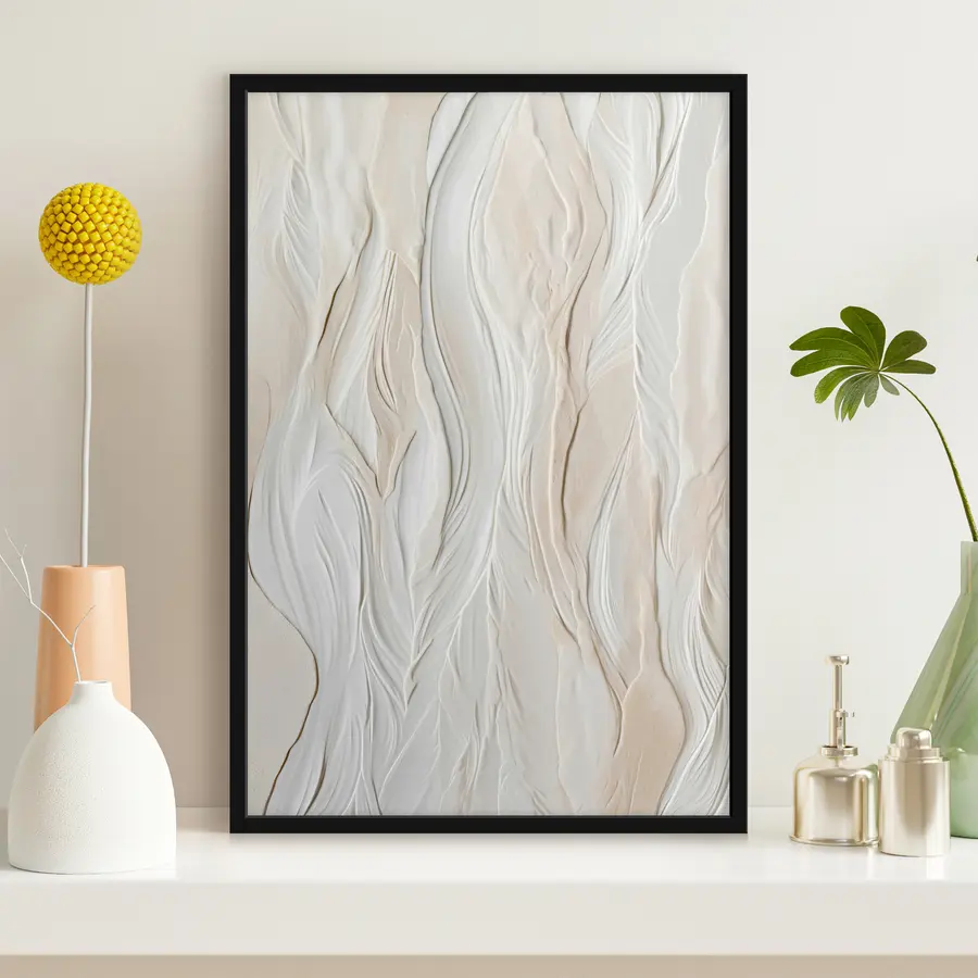 Fototapeedid Tekstuuriga lained pehmetes neutraalsetes toonides f36027