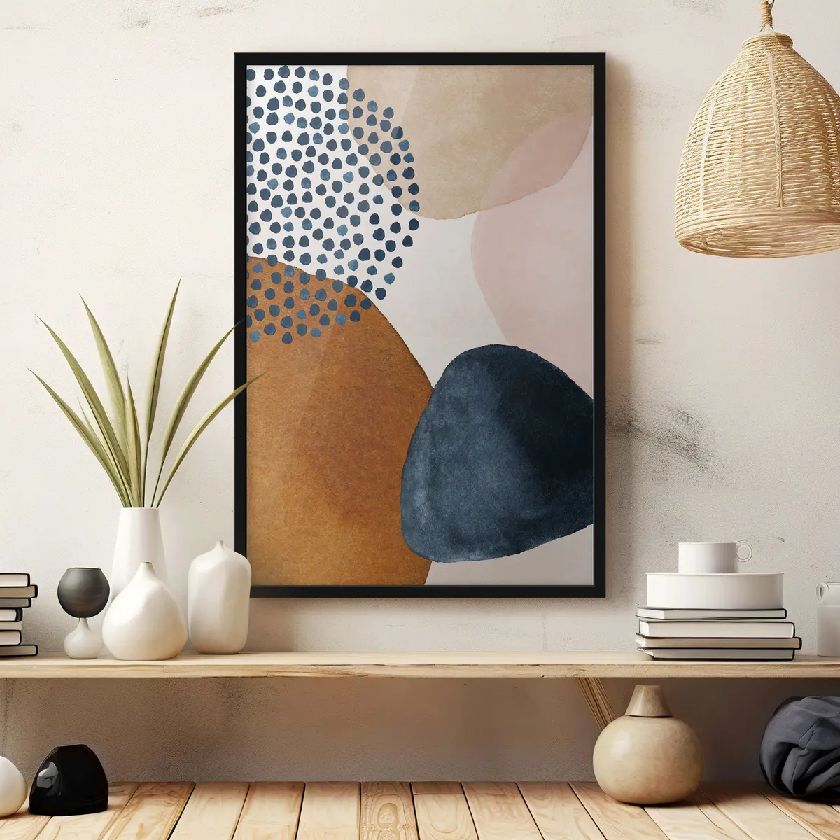 Plakat Värvikad abstraktsed kujundid ja tekstuurid f35957