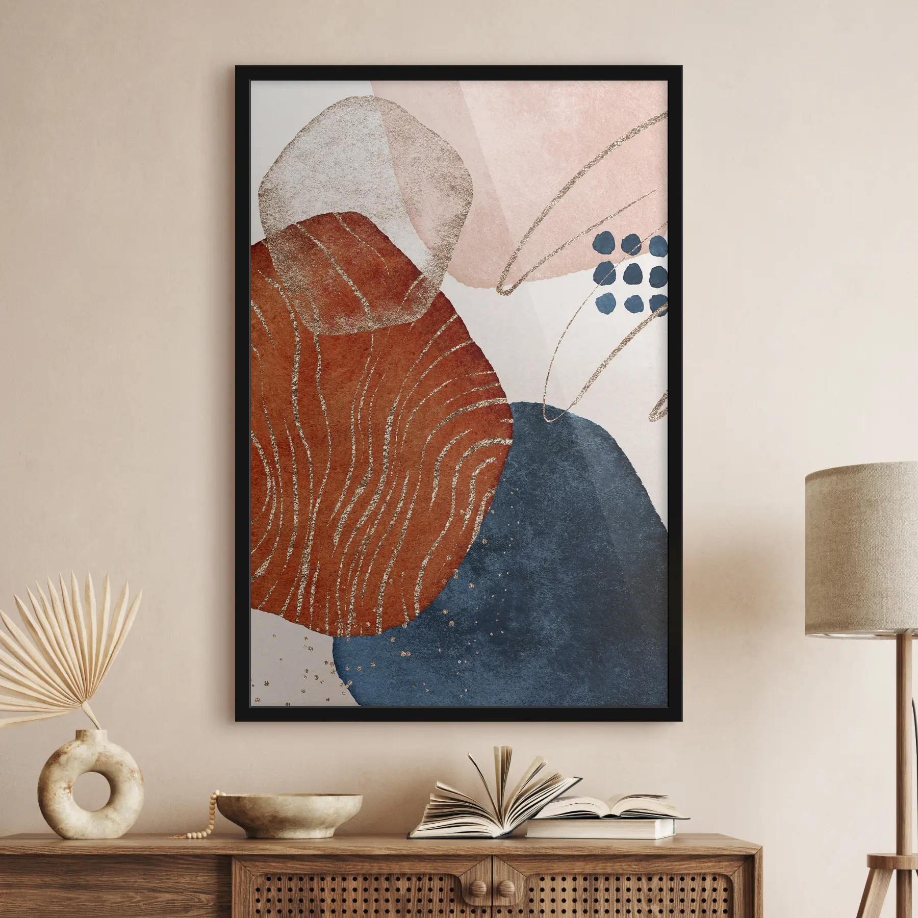 Fototapeedid Abstraktsed kujundid mahedates toonides f35956