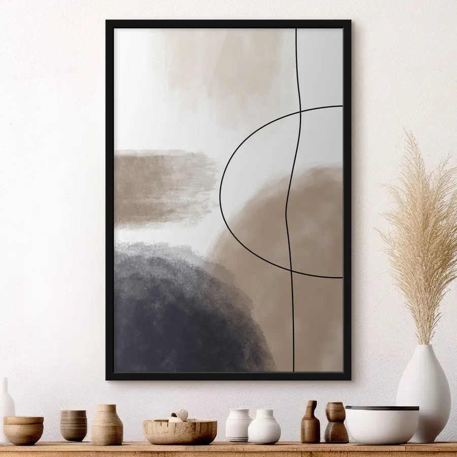 Fototapeedid Abstraktsed kujundid soojades toonides f35944