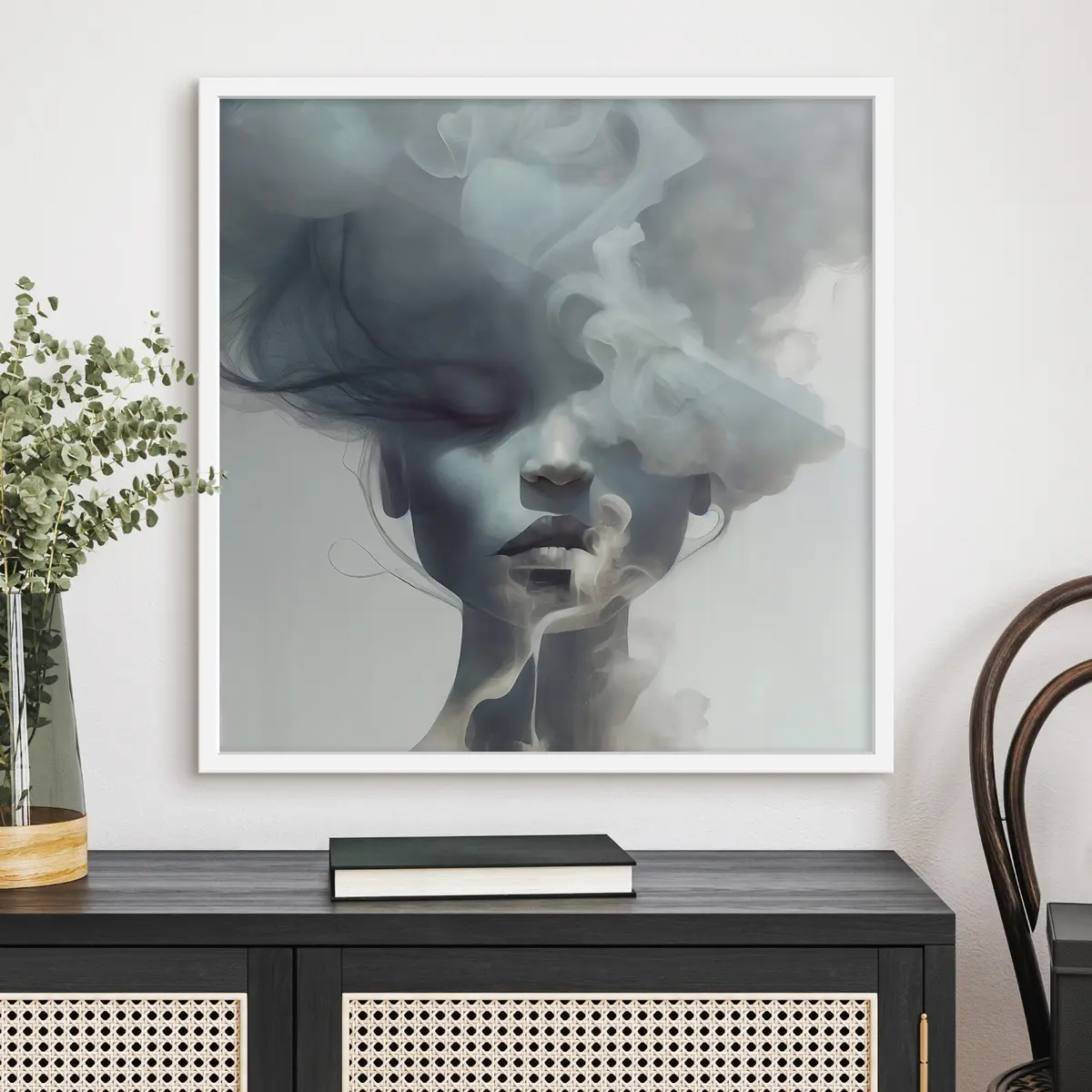 Plakat Tüdruk ja hall udu f35818