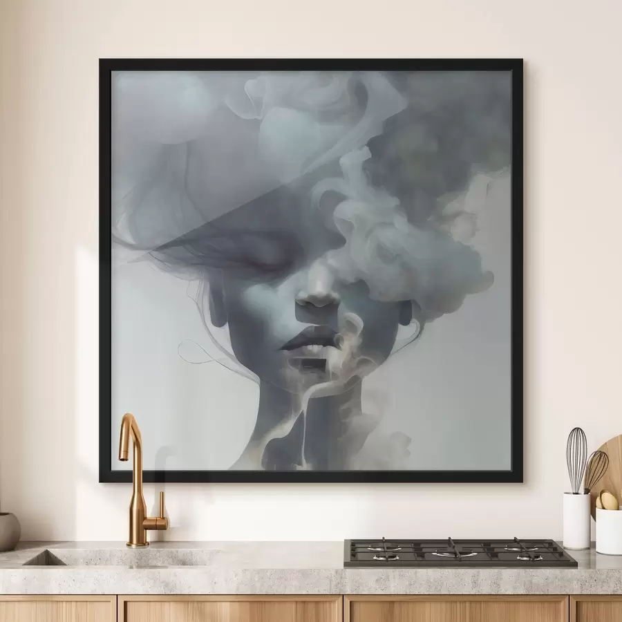 Pilt Tüdruk ja hall udu f35818