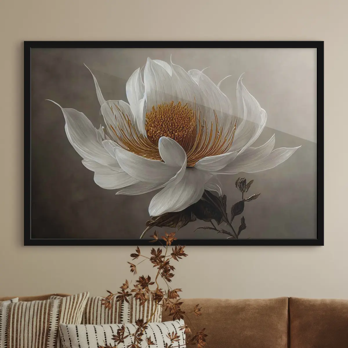 Plakat Elegantne õitsemine pehmetes toonides f35725