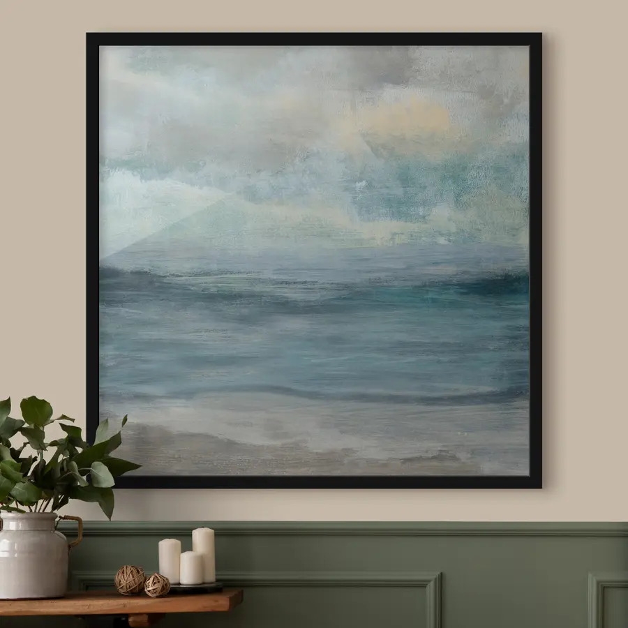 Pilt Pilvine taevas rahulikud lained f35720