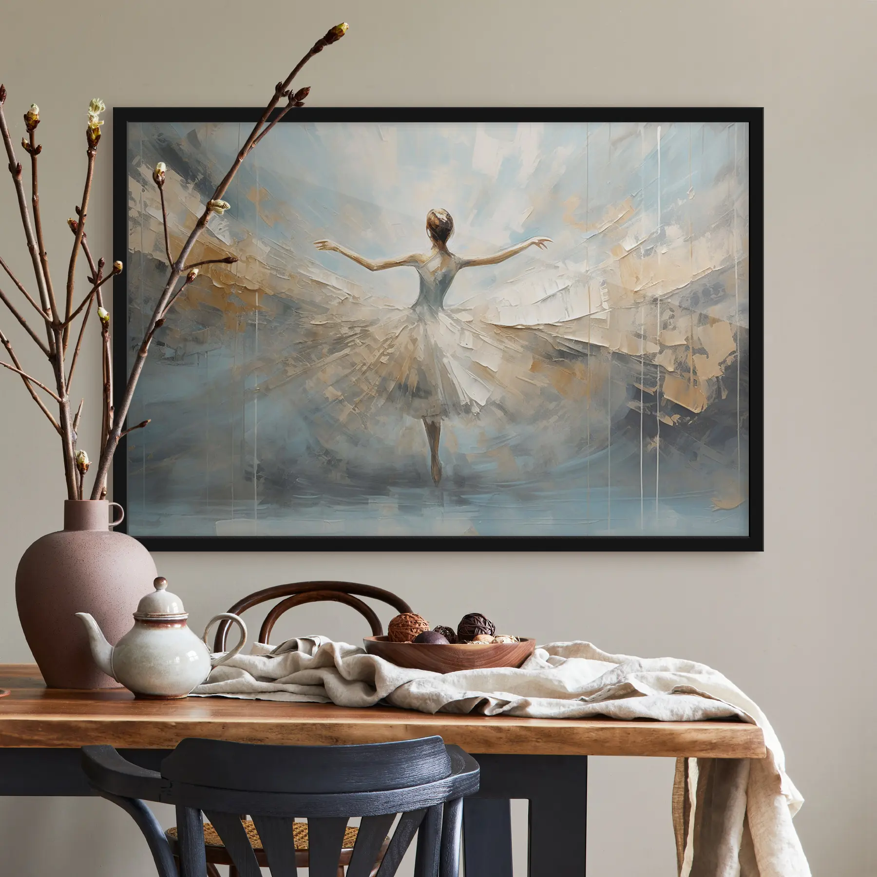 Fototapeedid Tantsija, kes omaks võtab valguse ja liikumise f35538