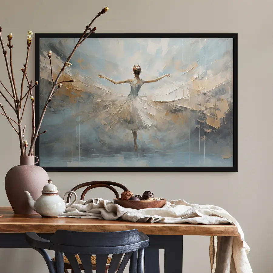 Fototapeedid Tantsija, kes omaks võtab valguse ja liikumise f35538