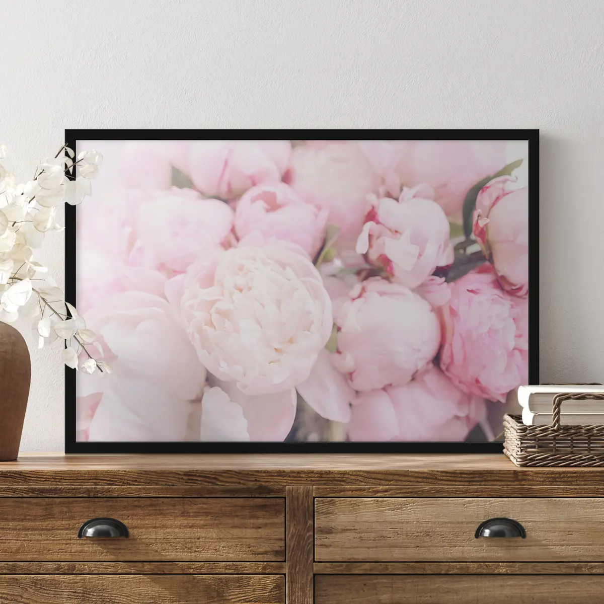 Plakat Õrnad õied pehmetes toonides f35244