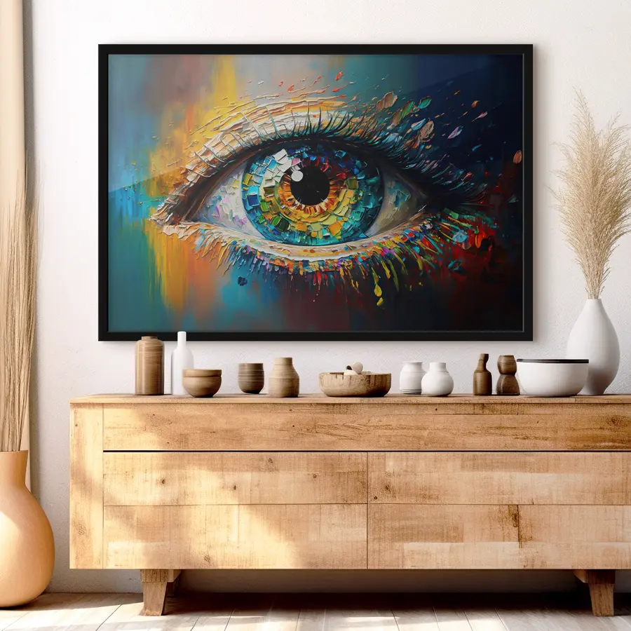 Fototapeedid Värvikad värvid lummavas silmas f34943