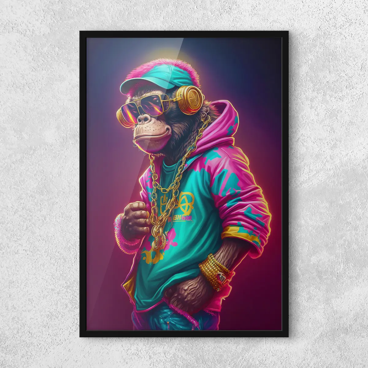 Plakat Stiilne primaat erksates riietes f34891