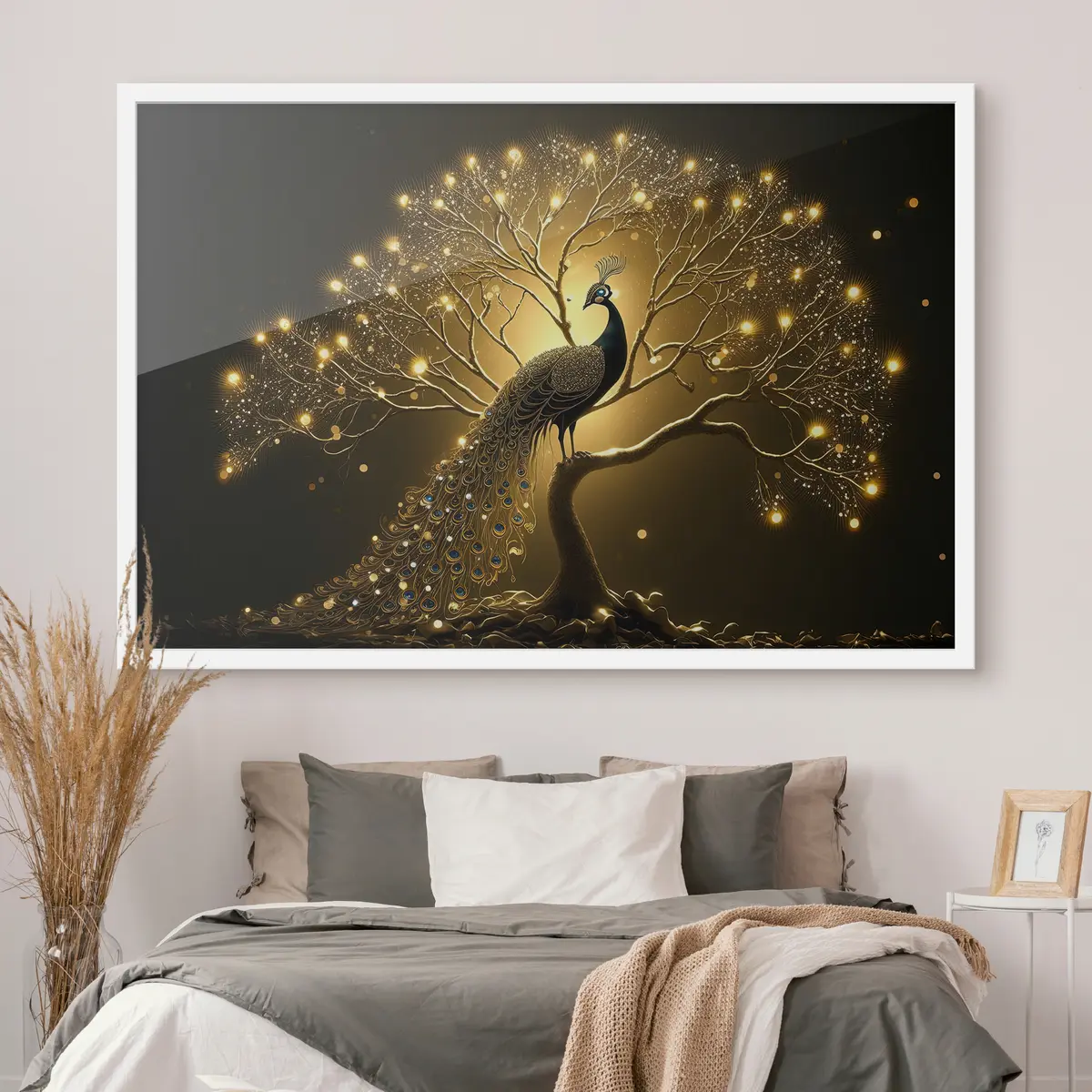 Plakat Ilus paabulind tumedal taustal f34876