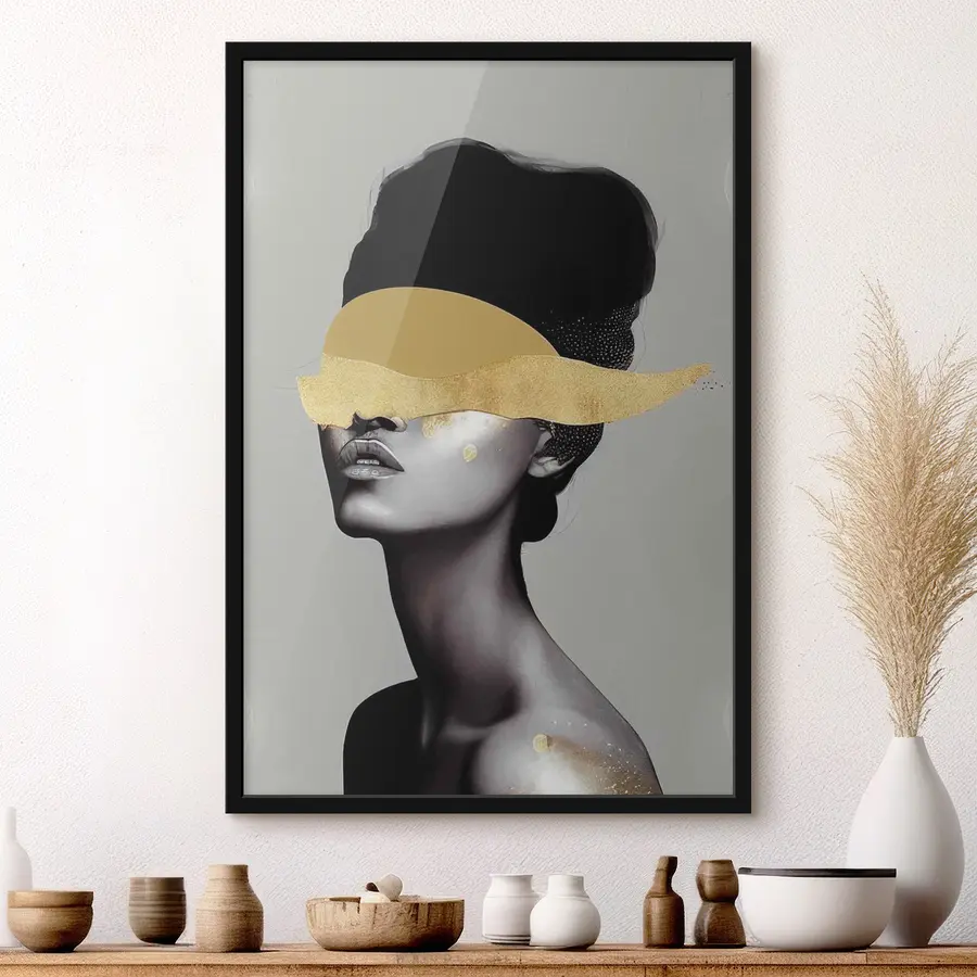 Pilt Pilt noorest naisest värviga näol f34862