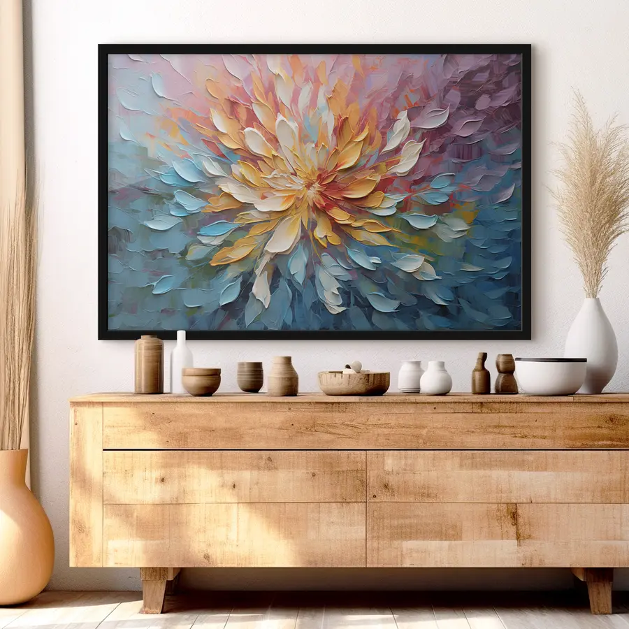 Fototapeedid Värvikad õielehed keerlevas tantsus f34488