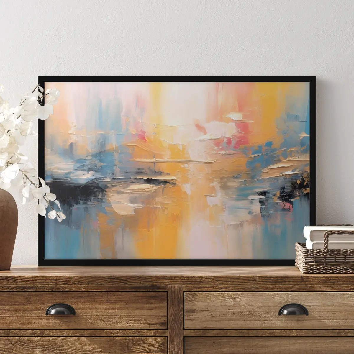 Plakat Värvilised värvid segunevad harmooniliselt f34192