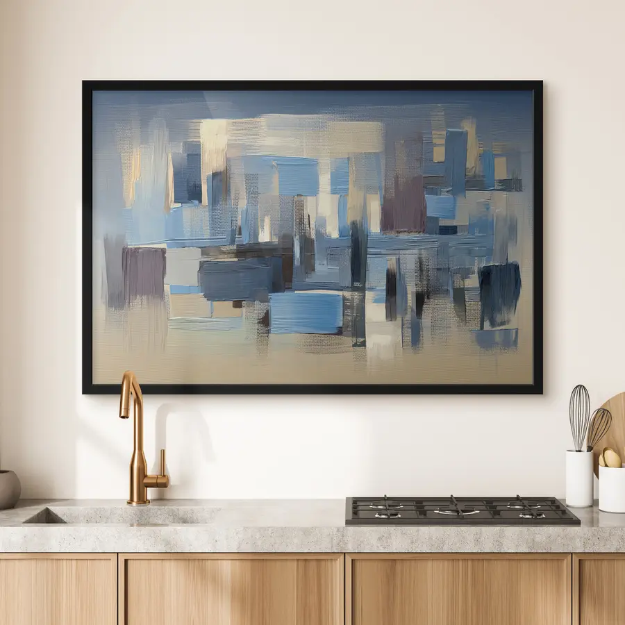 Fototapeedid Abstraktne harmoonia jahedates toonides f34186