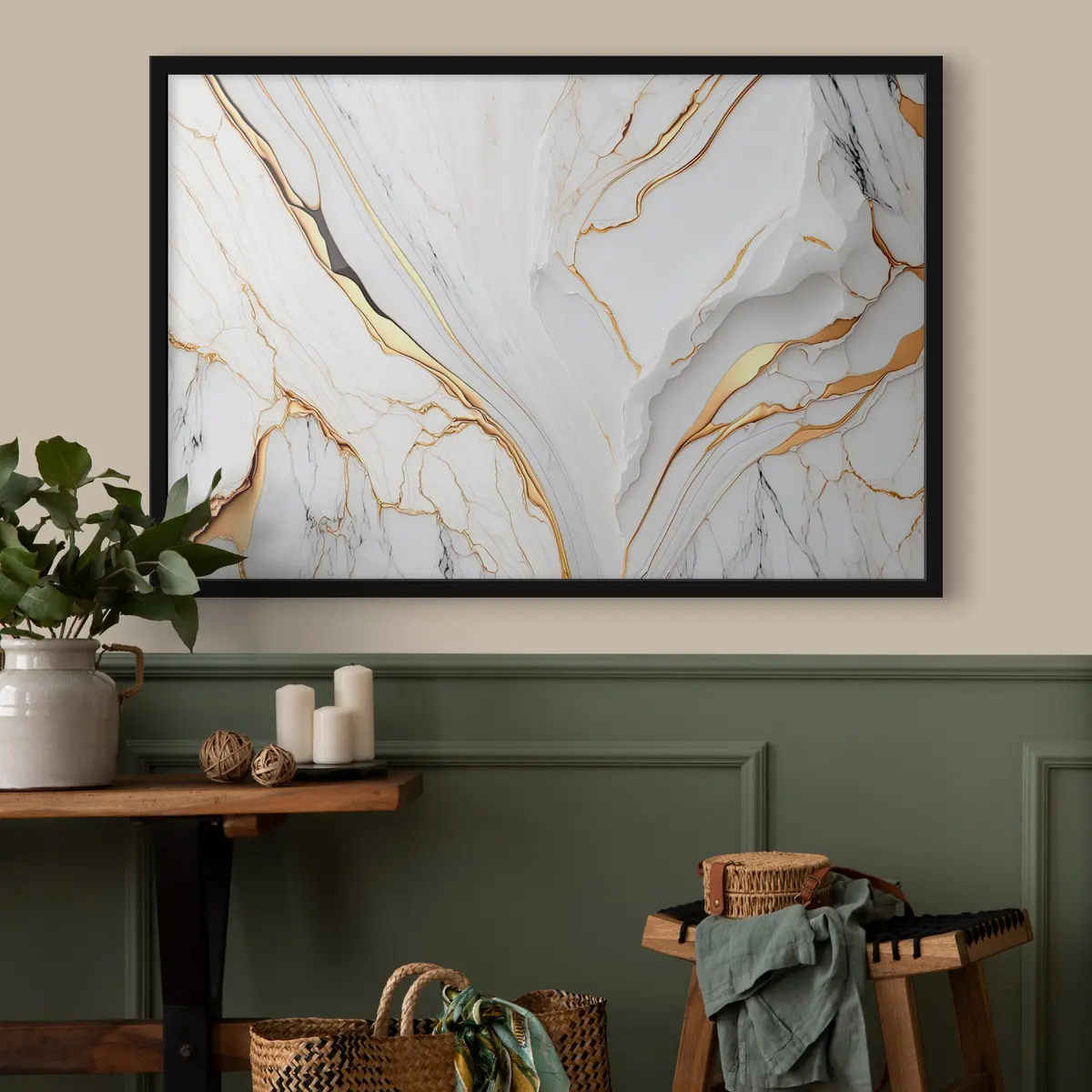 Plakat Valge tekstuur f34128