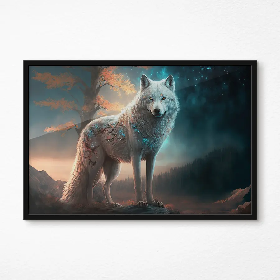 Fototapeedid Majesteetlik hunt müstilises maastikus f33528