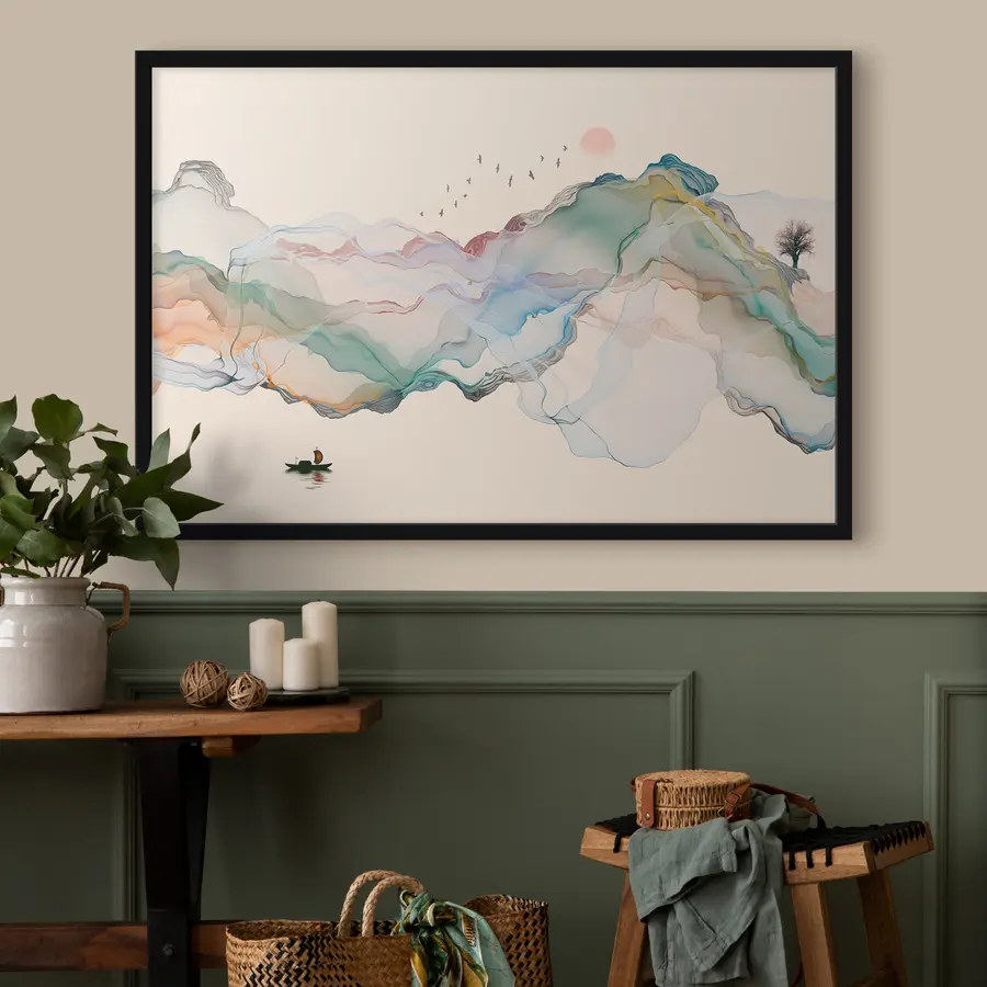 Fototapeedid Rahulik reis läbi värviliste maastike f32936