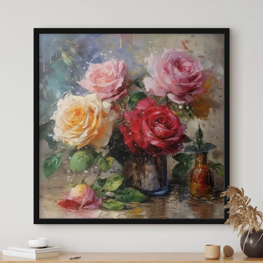 Pilt Värvikad roosid võluvates kompositsioonides f32546