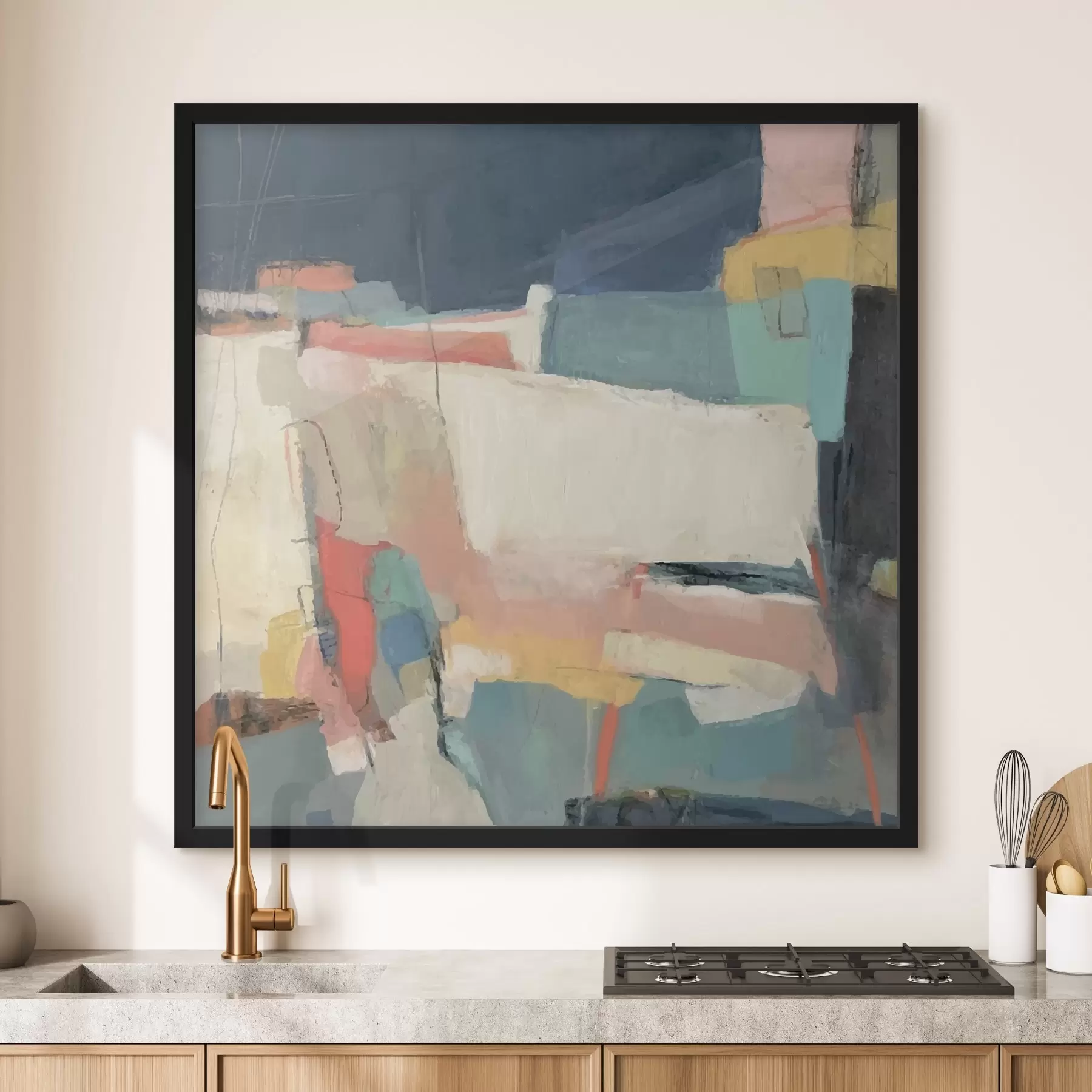 Pilt Abstraktsioon, värvilöögid f32446