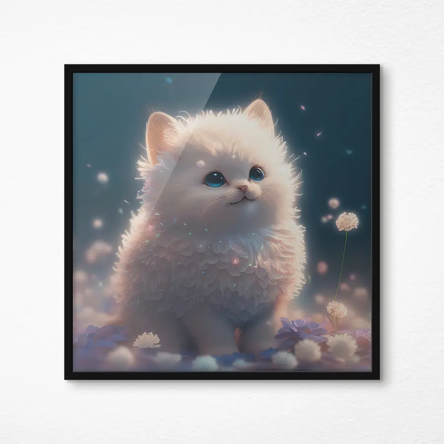 Fototapeedid Pehme kaaslane unistavas aias f31842