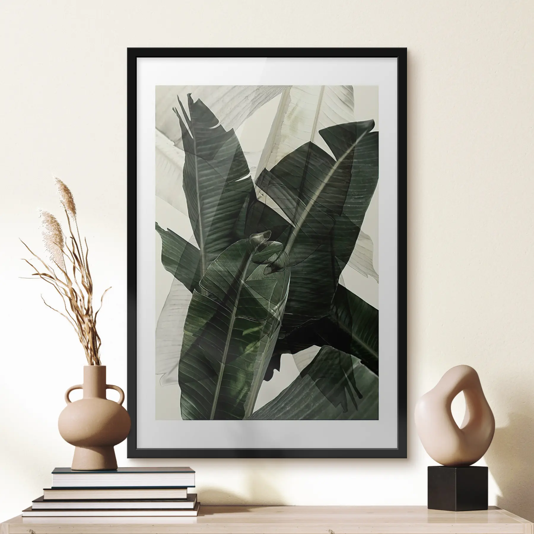 Fototapeedid Kihilised rohelised lehed, mis loovad sügavust f21747