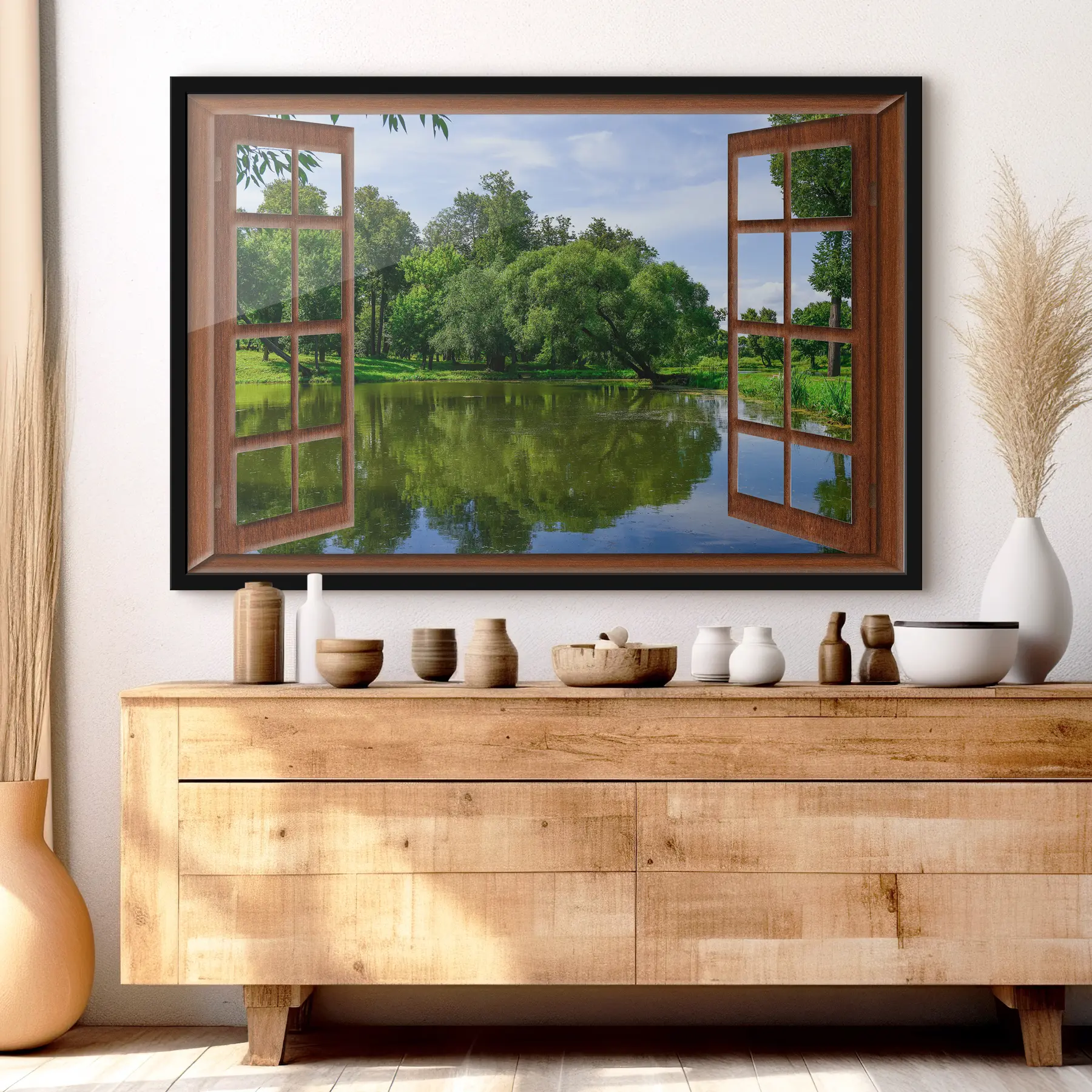 Pilt Looduse rahu kaunilt raamitud väljaspool f17004