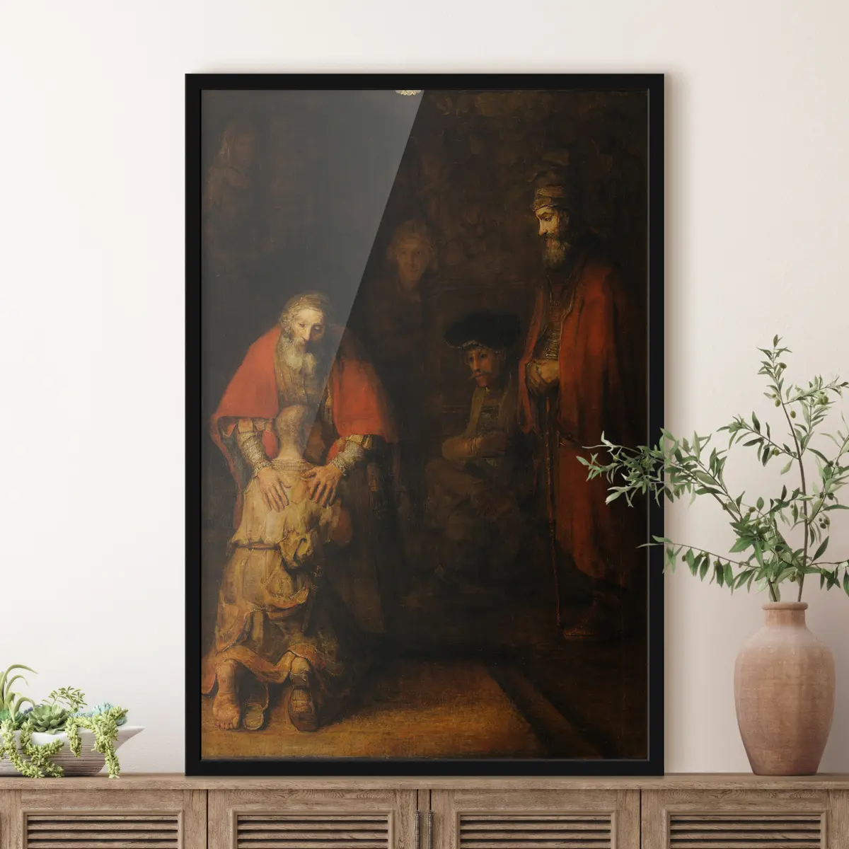 Plakat Emotsionaalne taaskohtumine ajatu hetkes f16099