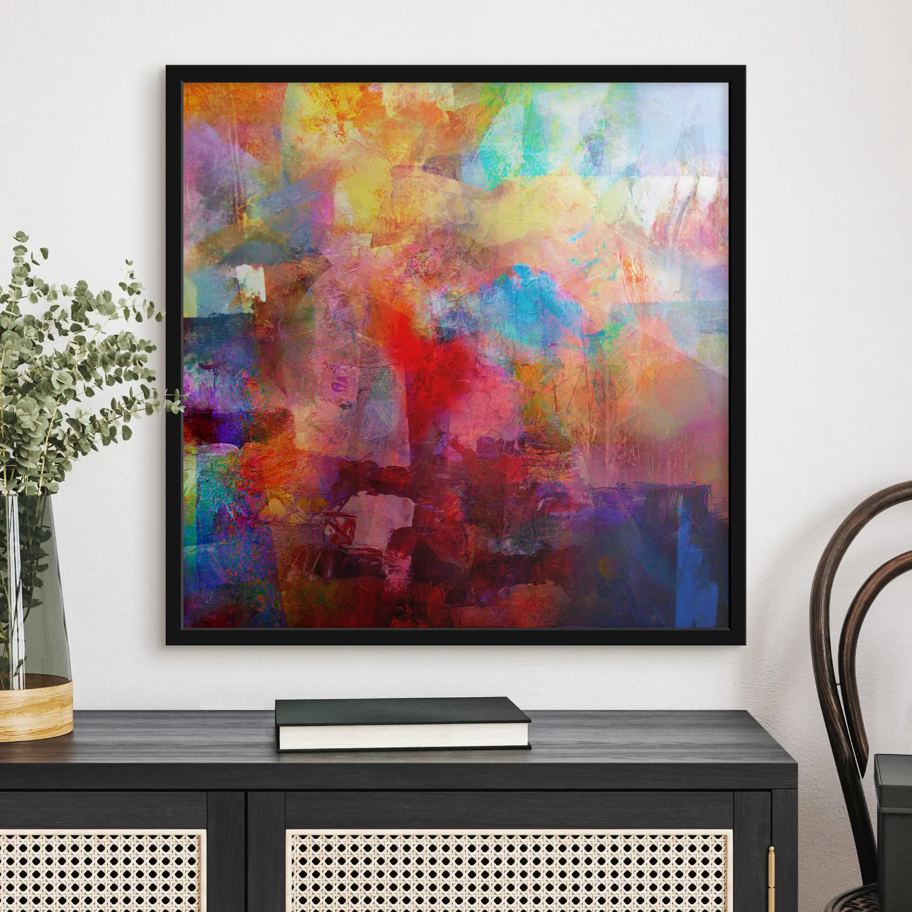 Fototapeedid Elevilised värvid abstraktses kompositsioonis f04344