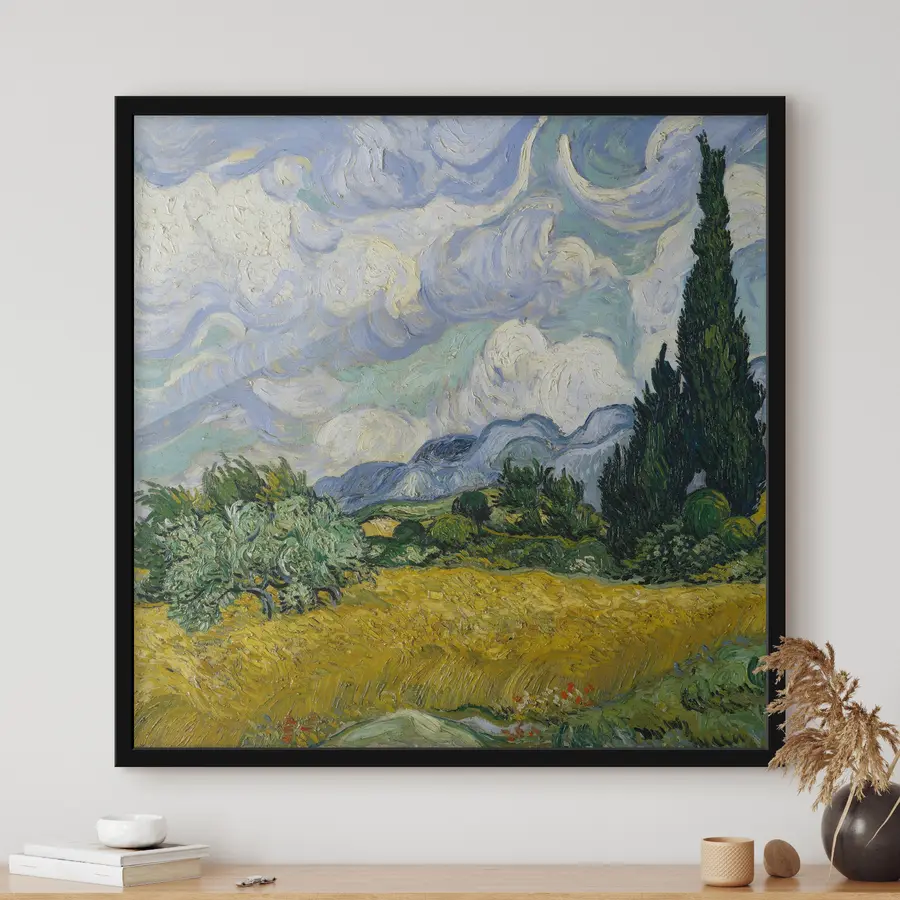 Fototapeedid Elav maastik keerleva taeva all f04295