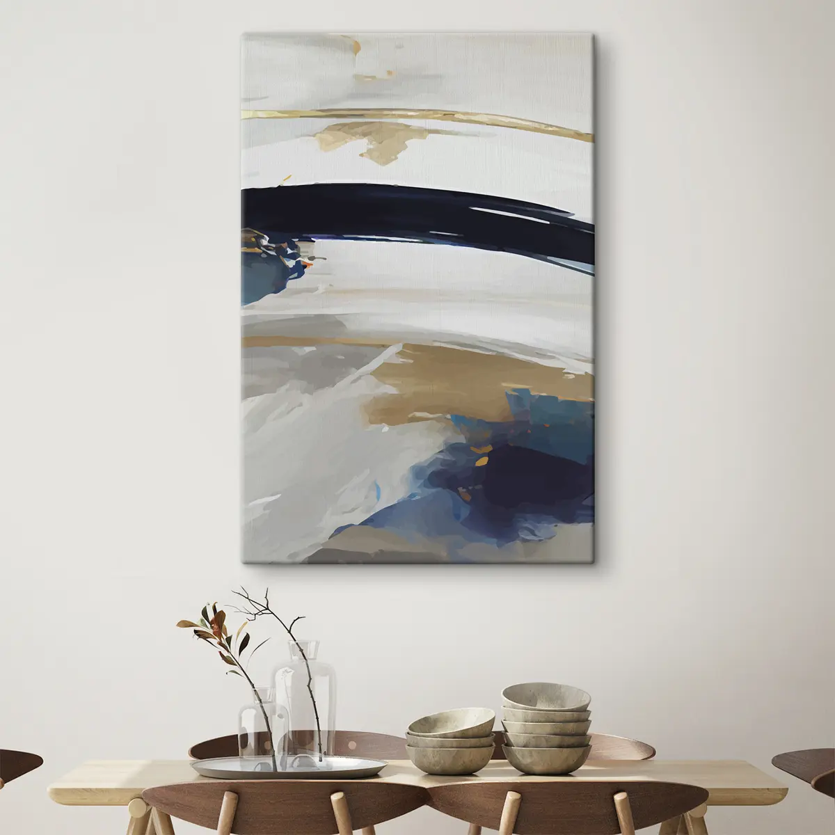 Pilt Abstraktsed lained pehmetes värvides s36620