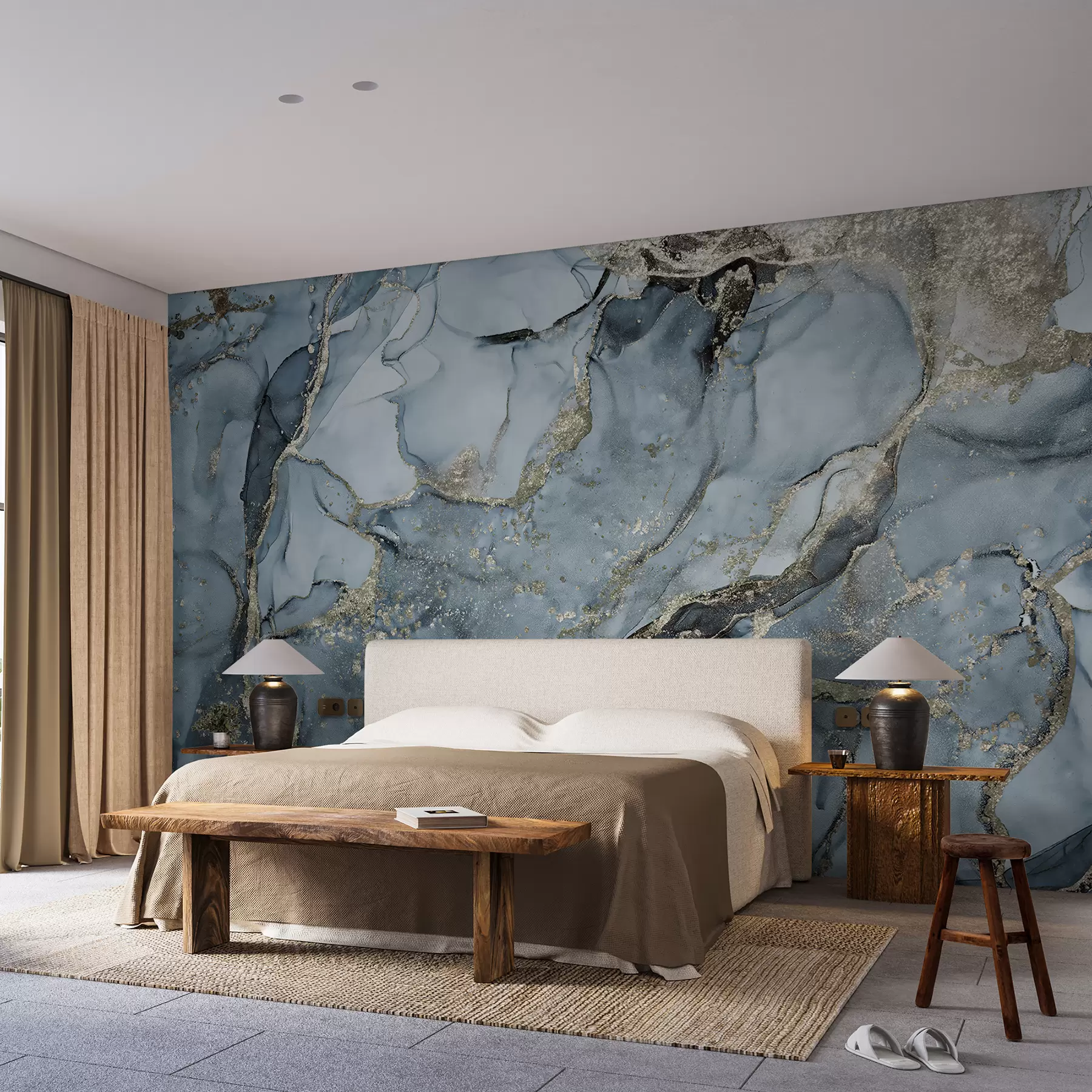 Fototapeedid Sinine marmor u93578v3